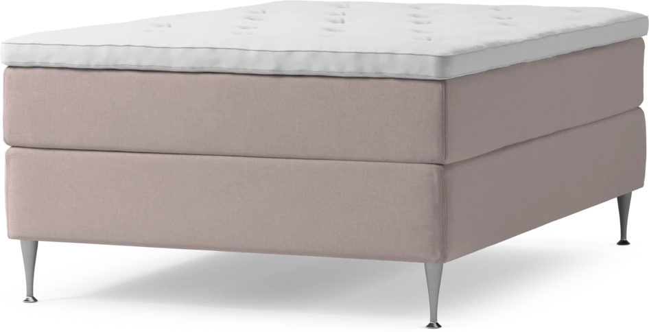 Delux Exclusive - Kontinentalsäng, enkelsäng 140 cm med bäddmadrass och sängben