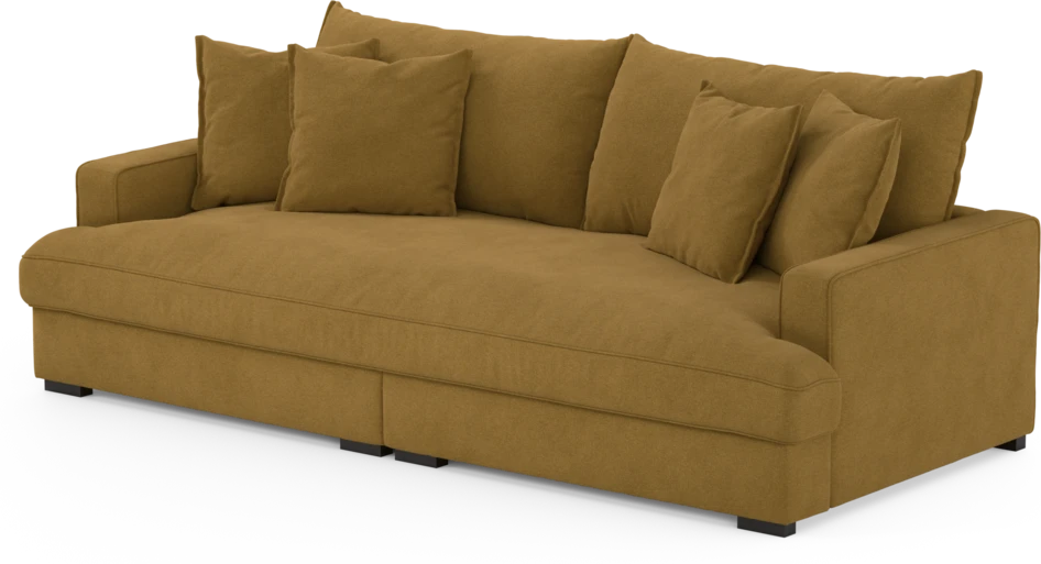 Rossi - 3-sits soffa, hel dyna - Gul