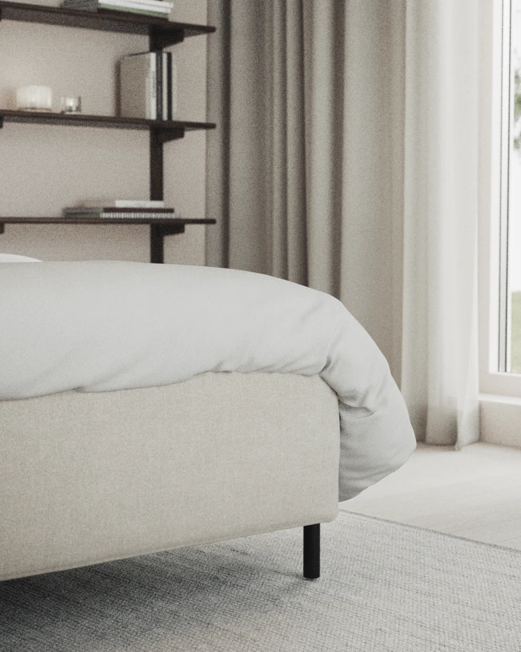 Delux Exclusive - Kontinentalsäng, enkelsäng 120 cm med bäddmadrass och sängben - inspiration
