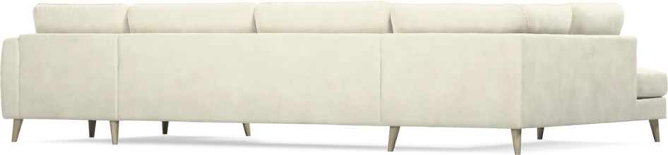 Bridge - 3-sits soffa med divan vänster och schäslong höger - Vit