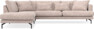 Harper - 3-sits soffa med divan vänster - Rosa