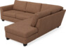 Friday - 2,5-sits soffa med divan höger - Orange