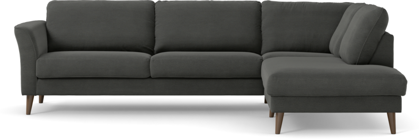 Bridge - 3-sits soffa med divan höger - Grå