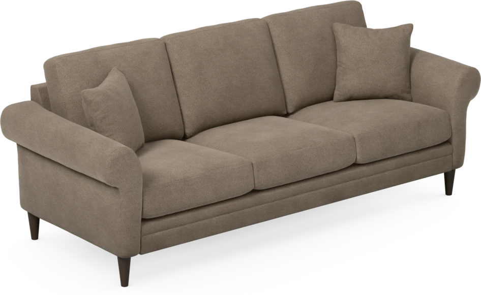 Eden - 3-sits soffa - Brun