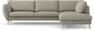 Madison Lux - 3-sits soffa med divan höger - Vit
