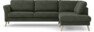 Bridge - 3-sits soffa med divan höger - Grön