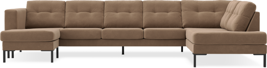 Rio - 4-sits soffa med schäslong vänster och divan höger - Beige
