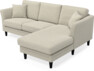 Eden - 2-sits soffa med schäslong - Beige