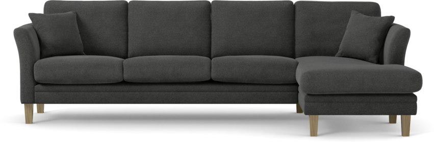 Eden - 3-sits soffa med schäslong - Svart