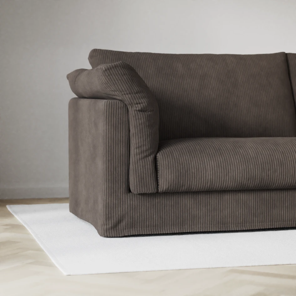 Cherrie - 2,5-sits soffa med kappa - Brun