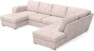 Friday - 3-sits soffa med schäslong vänster och divan höger - Rosa