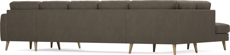 Eden - 3-sits soffa med divan vänster och schäslong höger - Brun