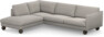 Madison - 3-sits soffa med divan vänster - Grå