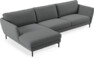 Madison Lux - 3-sits soffa med schäslong vänster - Grå