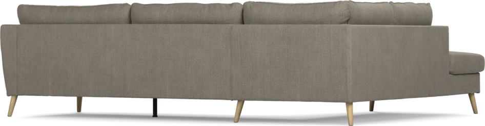 County - 2,5-sits soffa med divan vänster - Brun