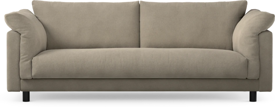 Cherrie - 3-sits soffa, hel dyna, fast klädsel - Beige
