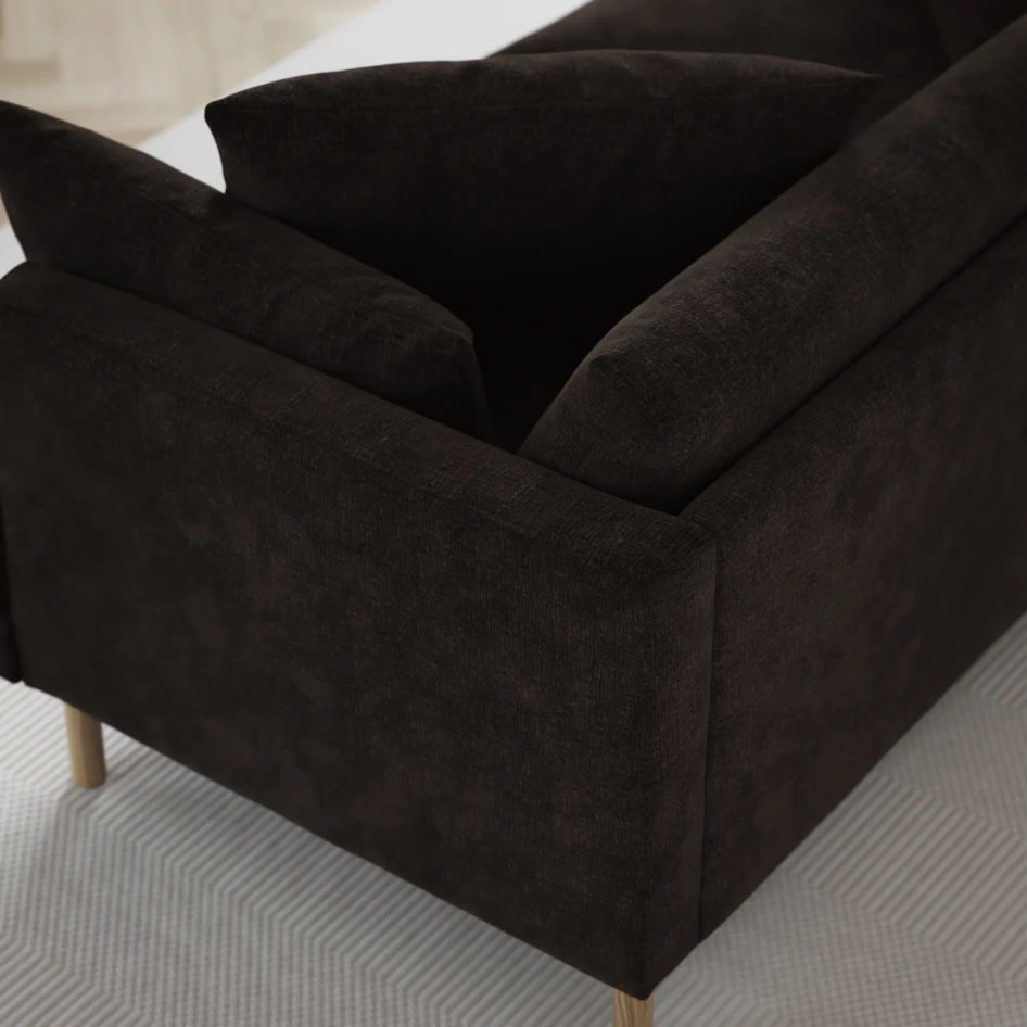 Harper - 4-sits soffa - Brun