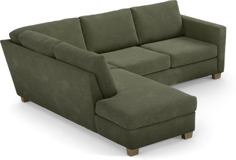 Friday - 2,5-sits soffa med divan vänster - Grön