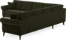 Eden - Hörnsoffa, 3+3-sits - Grön