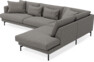 Harper - 3-sits soffa med divan höger - Grå