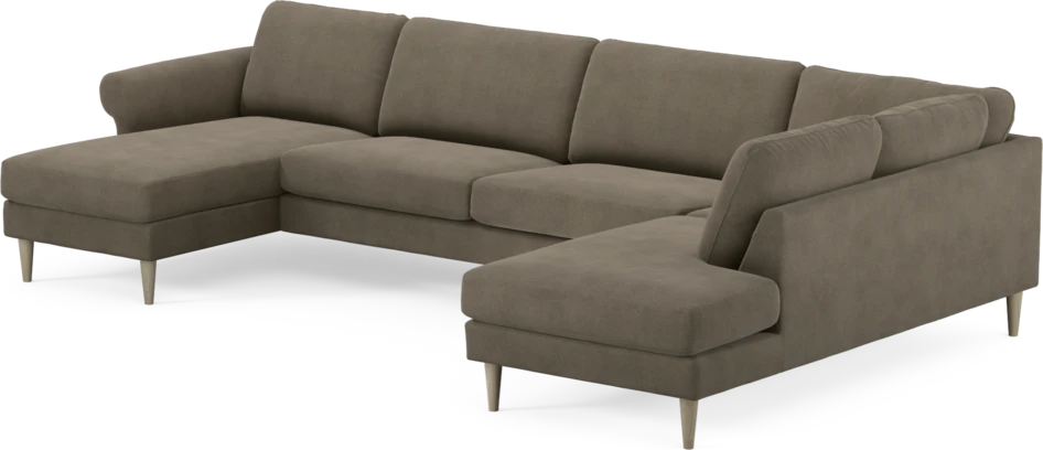 Bridge - 3-sits soffa med schäslong vänster och divan höger - Beige