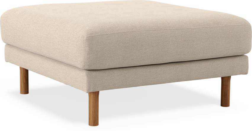 Willow - Fotpall, fast klädsel - Beige