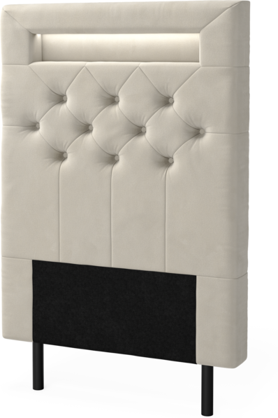 New York led - Sänggavel, 90-210 cm - Beige