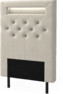 New York led - Sänggavel, 90-210 cm - Beige