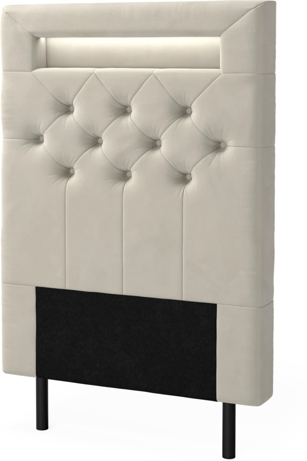 New York led - Sänggavel, 90-210 cm - Beige