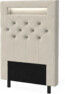 New York led - Sänggavel, 90-210 cm - Beige