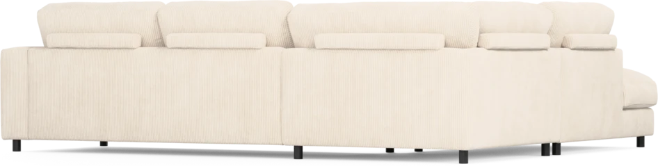 Noma - 3-sits soffa med divan vänster - Vit