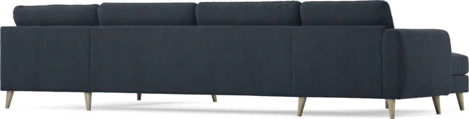 Bridge - 3-sits soffa med schäslong vänster och divan höger - Blå