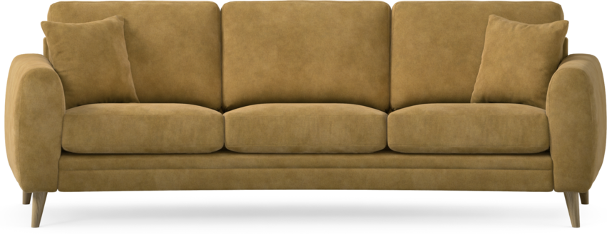 Eden - 3-sits soffa svängd - Gul