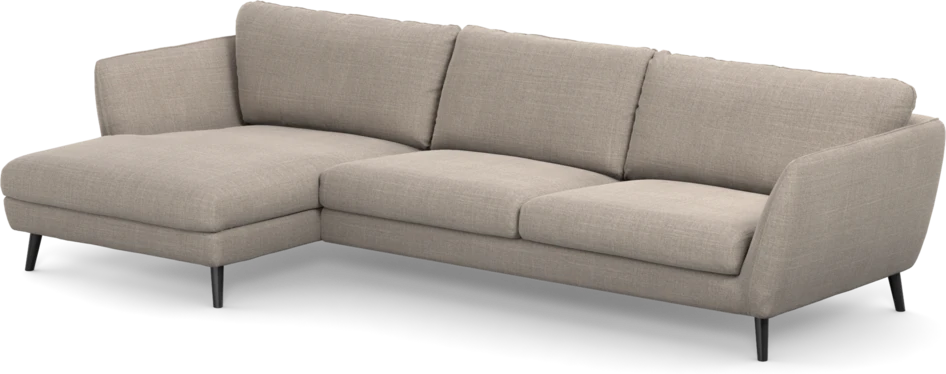 Madison Lux - 3-sits soffa med schäslong vänster - Beige