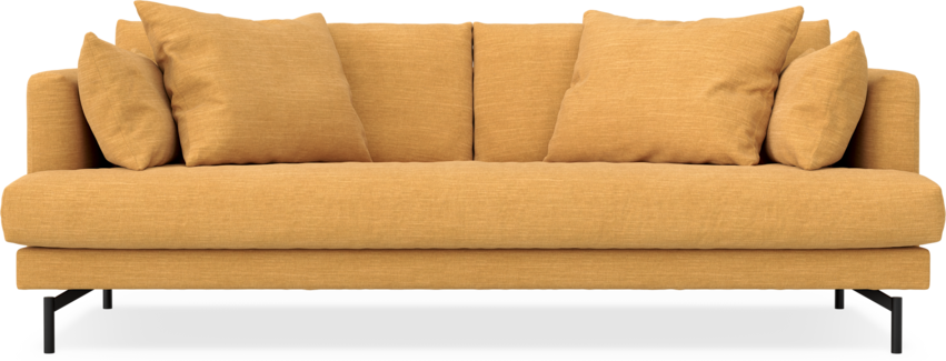 Harper - 3-sits soffa, hel dyna - Gul