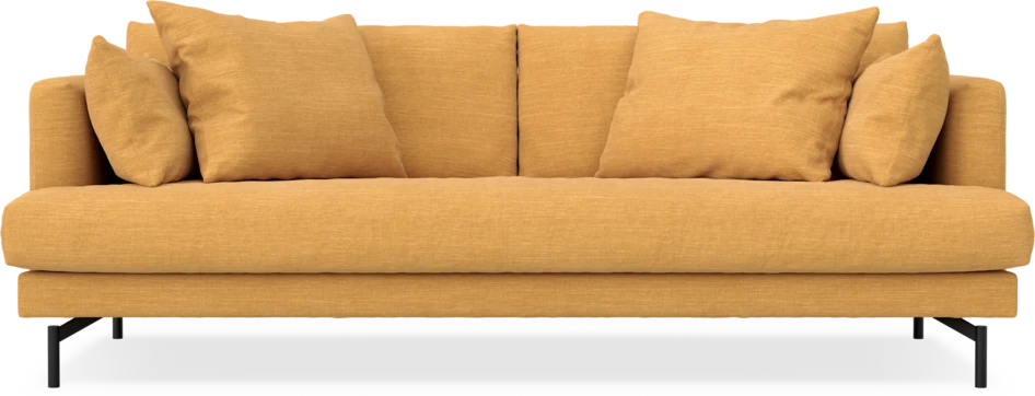 Harper - 3-sits soffa, hel dyna - Gul