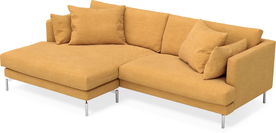 Harper - 4-sits med schäslong XL vänster - Gul