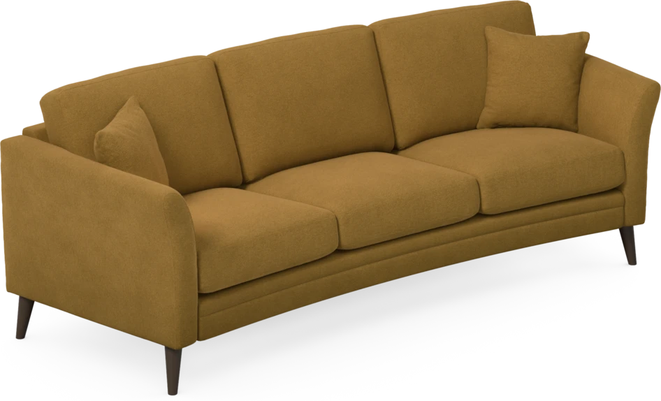 Eden - 3-sits soffa svängd - Gul