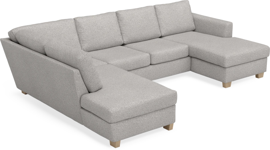 Friday - 3-sits soffa med divan vänster och schäslong höger - Vit