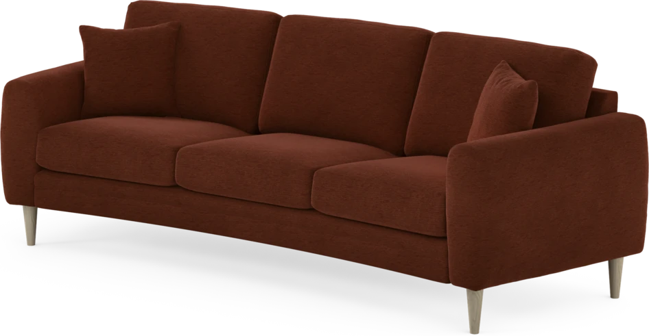 Eden - 3-sits soffa svängd - Orange