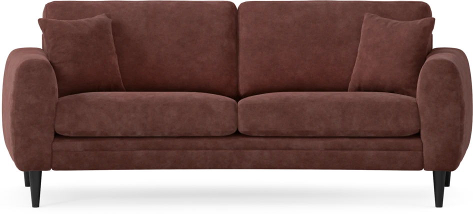 Eden - 2,5-sits soffa svängd - Röd