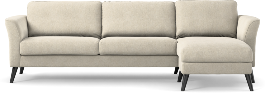 Bridge - 3-sits soffa med schäslong höger - Beige