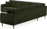Eden - Hörnsoffa, 3+3-sits - Grön