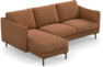 Madison Lux - 2-sits soffa med schäslong vänster - Orange