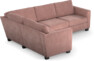 Friday - Hörnsoffa, 1,5+2,5-sits - Rosa