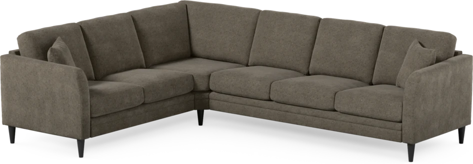 Eden - Hörnsoffa, 2+3-sits - Brun
