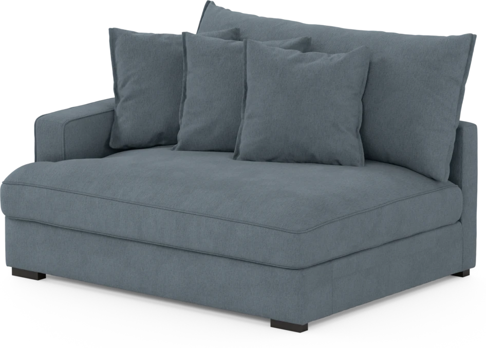 Rossi - 2-sits med armstöd vänster - Blå