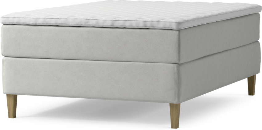 Delux Dream - Kontinentalsäng, enkelsäng 140 cm med bäddmadrass och sängben