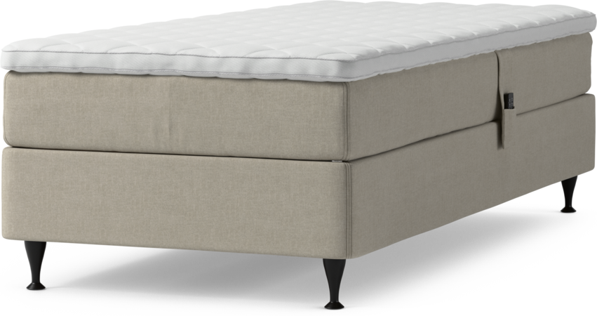 Delux Sense - Ställbar säng, enkelsäng med bäddmadrass och sängben