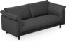 Cherrie - 2,5-sits soffa, hel dyna, fast klädsel - Svart
